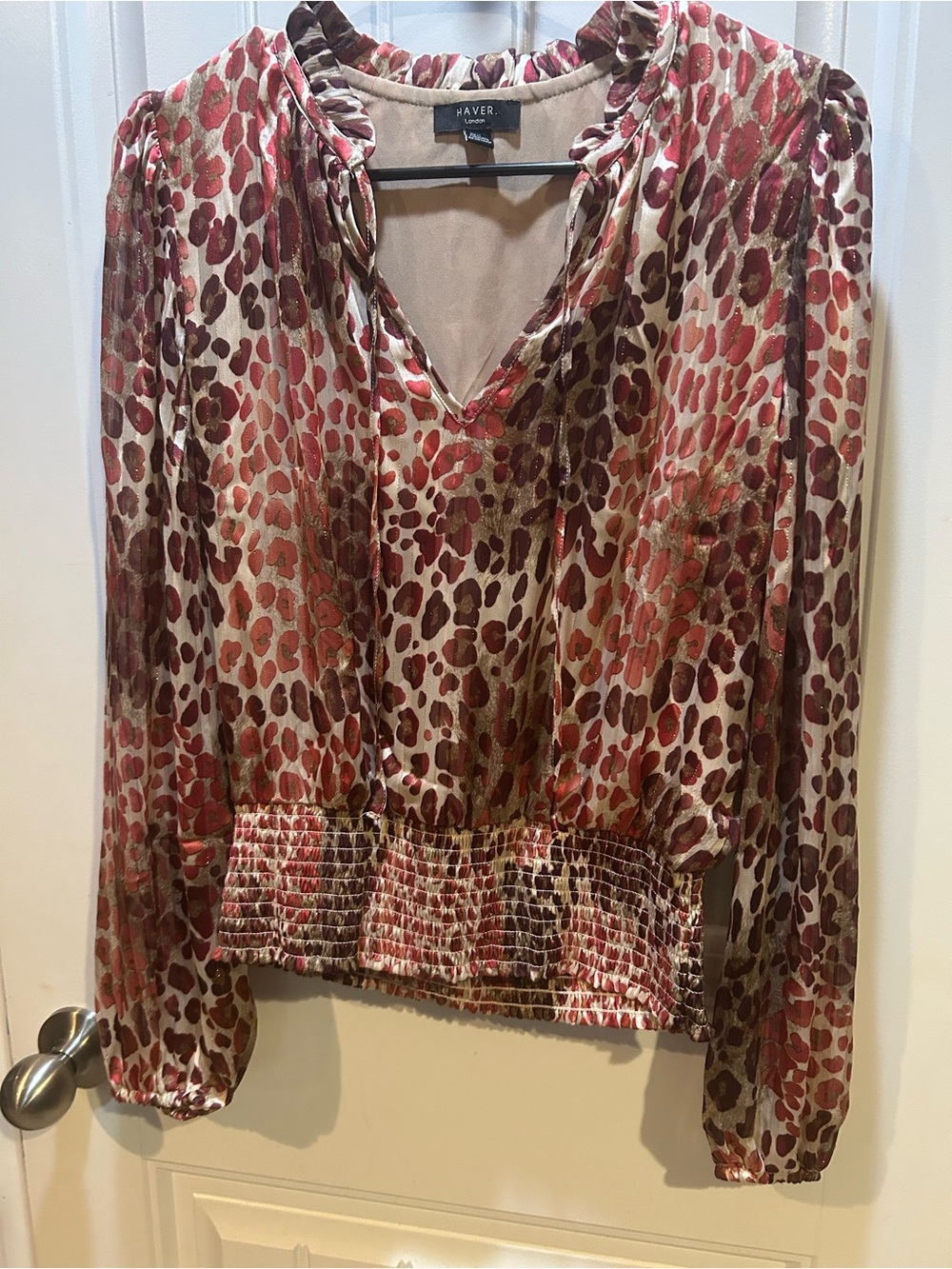 Animal print blouse